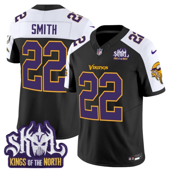 Men's Minnesota Vikings King Of The North Patch Throwback Vapor Limited Jersey V2 - All Stitched - Image 38