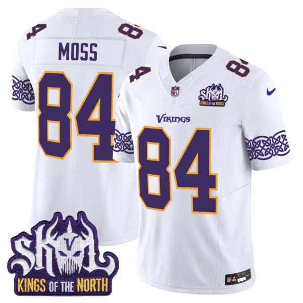 Men's Minnesota Vikings King Of The North Patch Throwback Vapor Limited Jersey V2 - All Stitched - Image 16