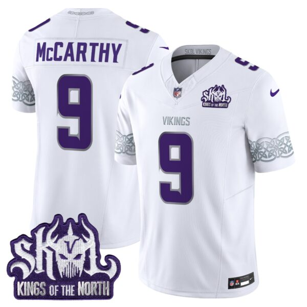 Men's Minnesota Vikings King Of The North Patch Throwback Vapor Limited Jersey V2 - All Stitched - Image 17