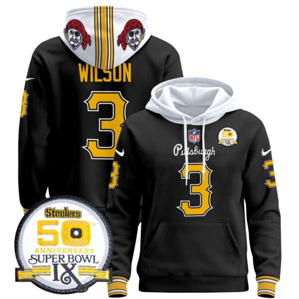 Men's Pittsburgh Steelers 2024 Pullover Hoodie V3 - All Stitched - Image 9