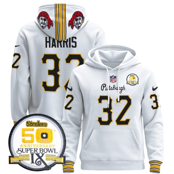 Men's Pittsburgh Steelers 2024 Pullover Hoodie V3 - All Stitched - Image 37