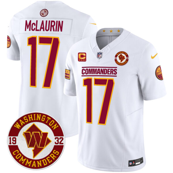Men's Washington Commanders 2024 Vapor Limited Jersey - Est. 1932 Patch - All Stitched - Image 41