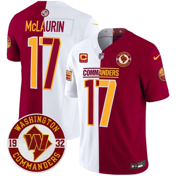 Men's Washington Commanders 2024 Vapor Limited Jersey - Est. 1932 Patch - All Stitched - Image 50