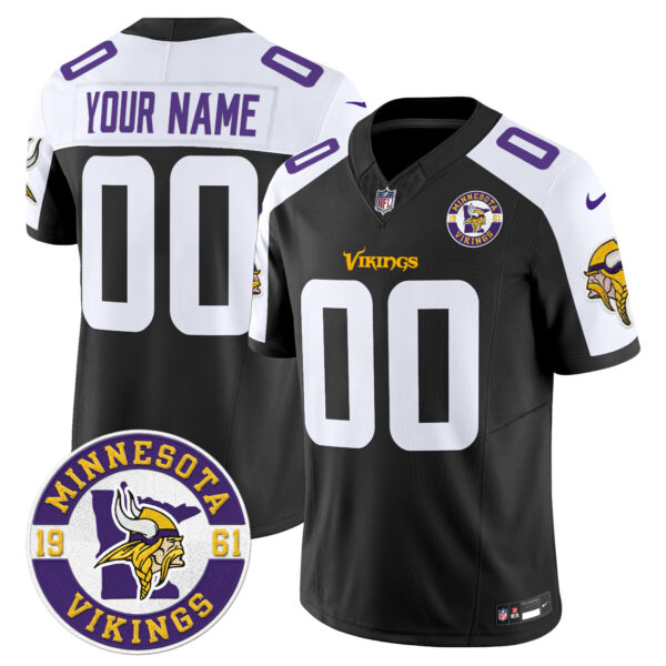 Minnesota Vikings 2024 Vapor Limited Custom Jersey V2 - Est. 1961 Patch - All Stitched - Image 2