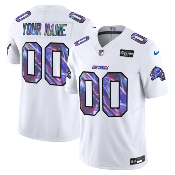 Detroit Lions 2024 Crucial Catch Vapor Limited Custom Jersey - All Stitched - Image 3
