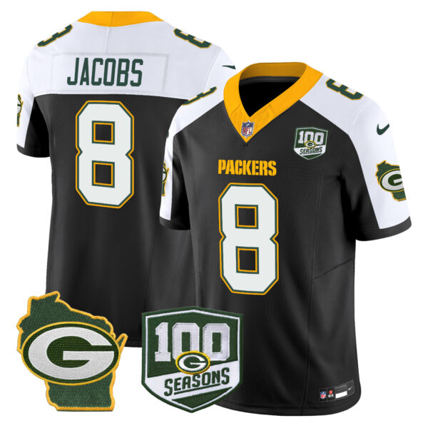 Men's Packers 100th Season & Home Patch Vapor Limited Jersey - All Stitched - Image 2