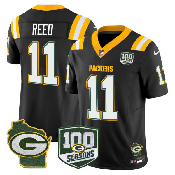Men's Packers 100th Season & Home Patch Vapor Limited Jersey - All Stitched - Image 32