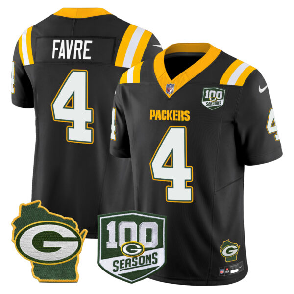 Men's Packers 100th Season & Home Patch Vapor Limited Jersey - All Stitched - Image 34
