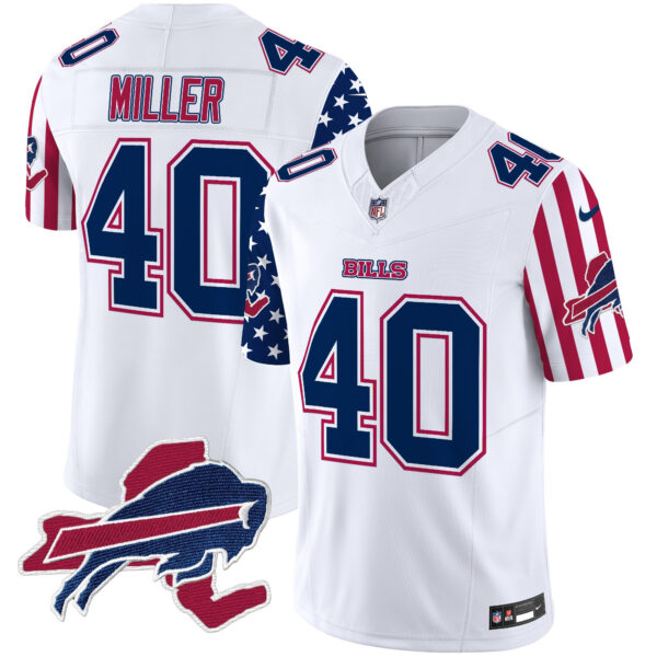 Men's Bills American Style Vapor Limited Jersey V2 - All Stitched - Image 4