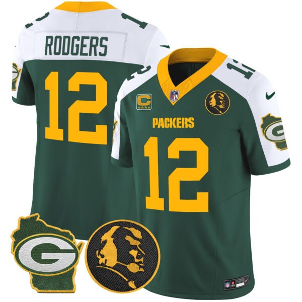 Men's Packers John Madden & Home Patch Vapor Limited Jersey - All Stitched - Image 13