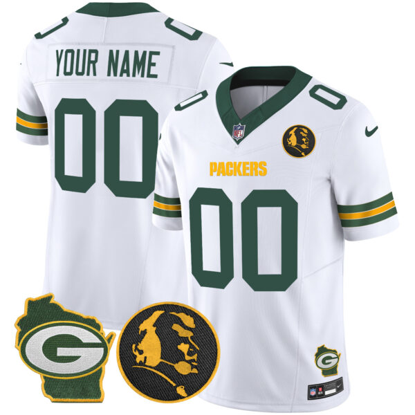 Packers John Madden & Home Patch Vapor Limited Custom Jersey - All Stitched - Image 4
