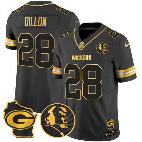 Men's Packers John Madden & Home Patch Gold Vapor Limited Jersey - All Stitched - Image 19