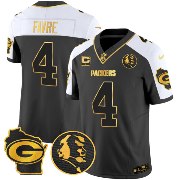 Men's Packers John Madden & Home Patch Gold Vapor Limited Jersey - All Stitched - Image 6