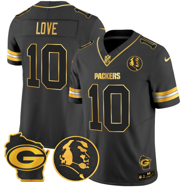 Men's Packers John Madden & Home Patch Gold Vapor Limited Jersey - All Stitched - Image 17
