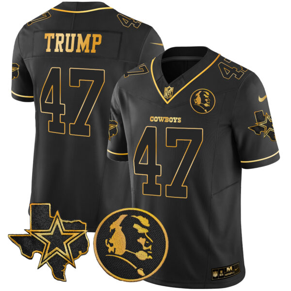 Men's Cowboys Texas & John Madden Patch Gold Vapor Limited Jersey - All Stitched - Image 24