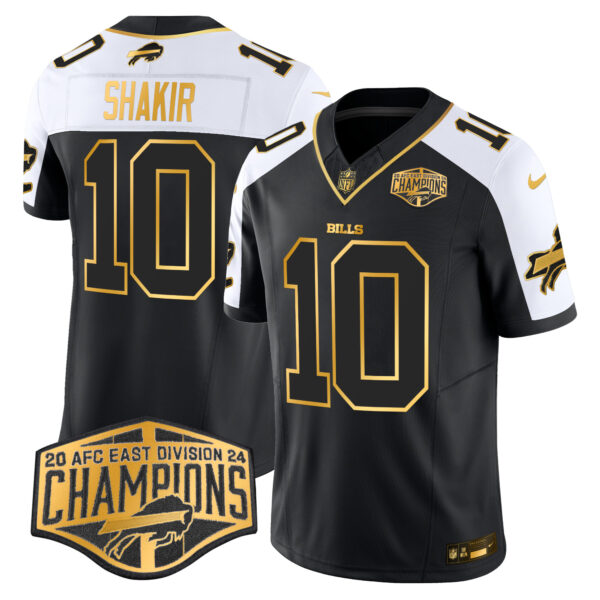 Men's Bills 2024 AFC East Division Champions Gold Vapor Limited Jersey - All Stitched - Image 7
