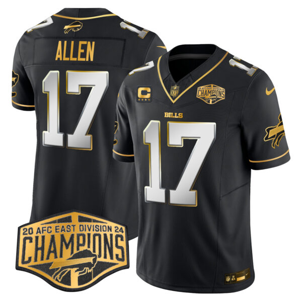 Men's Bills 2024 AFC East Division Champions Gold Vapor Limited Jersey - All Stitched - Image 25