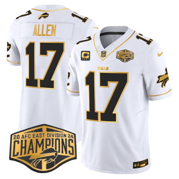 Men's Bills 2024 AFC East Division Champions Gold Vapor Limited Jersey - All Stitched - Image 9