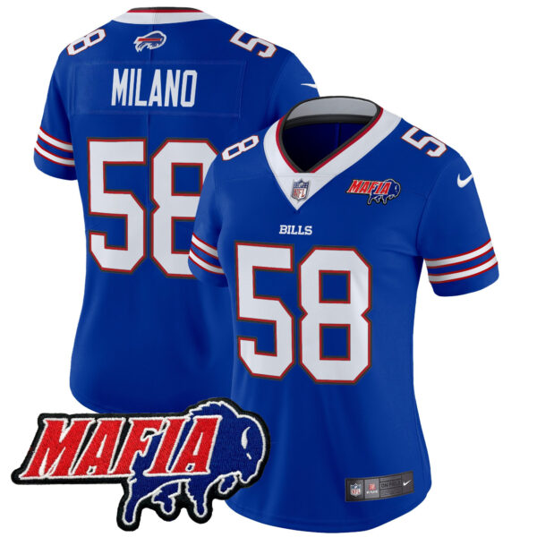 Women's Buffalo Bills 2025 Bills Mafia Patch Vapor Limited Jersey - All Stitched - Image 5