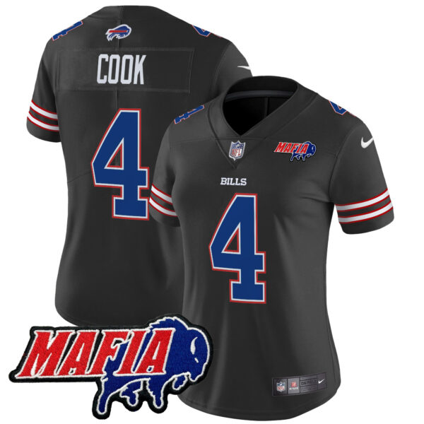 Women's Buffalo Bills 2025 Bills Mafia Patch Vapor Limited Jersey - All Stitched - Image 27
