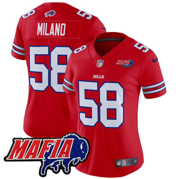 Women's Buffalo Bills 2025 Bills Mafia Patch Vapor Limited Jersey - All Stitched - Image 13