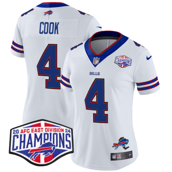 Women's Bills 2024 AFC East Division Champions Vapor Limited Jersey - All Stitched - Image 16