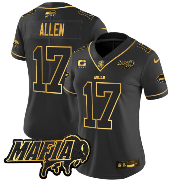 Women's Buffalo Bills 2025 Bills Mafia Patch Gold Vapor Limited Jersey - All Stitched - Image 17