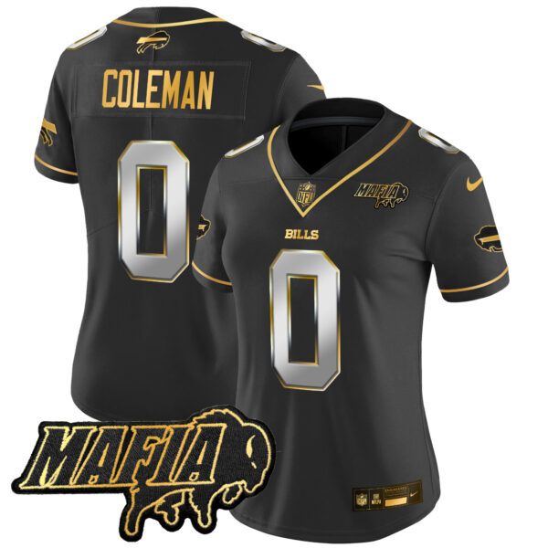 Women's Buffalo Bills 2025 Bills Mafia Patch Gold Vapor Limited Jersey - All Stitched - Image 31