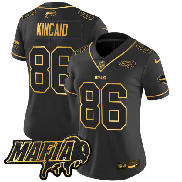 Women's Buffalo Bills 2025 Bills Mafia Patch Gold Vapor Limited Jersey - All Stitched - Image 22