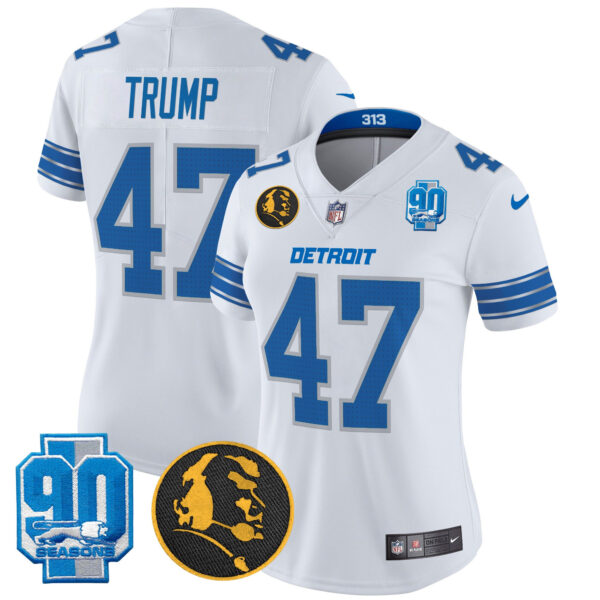 Women's Detroit Lions 2024 90th & John Madden Patch Vapor Limited Jersey - All Stitched - Image 32