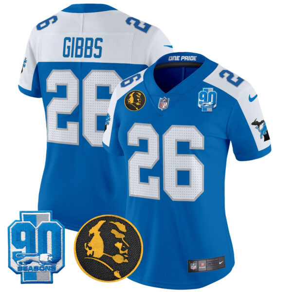 Women's Detroit Lions 2024 90th & John Madden Patch Vapor Limited Jersey - All Stitched - Image 23