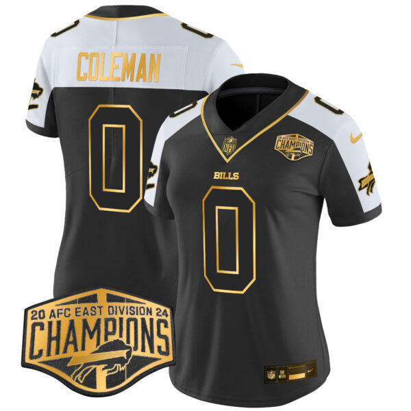 Women's Bills 2024 AFC East Division Champions Gold Vapor Limited Jersey - All Stitched - Image 6