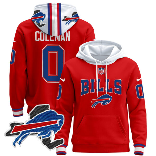 Men's Buffalo Bills Pullover Hoodie V3 - All Stitched - Image 13