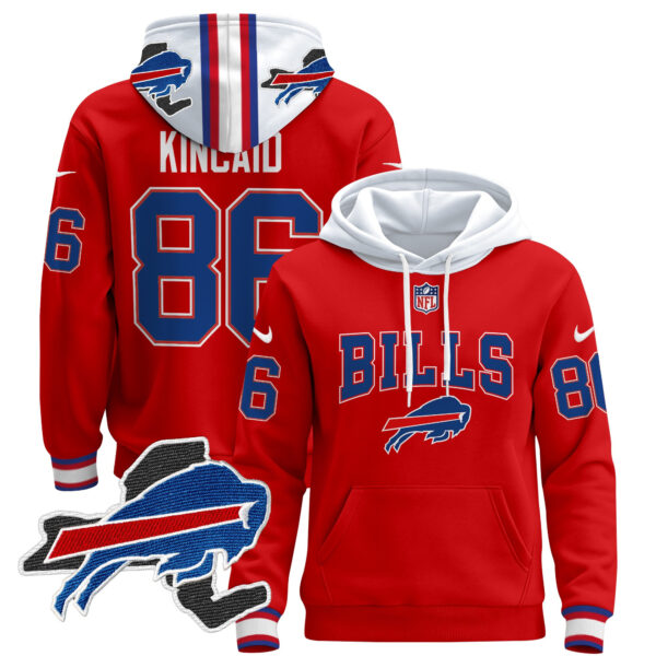 Men's Buffalo Bills Pullover Hoodie V3 - All Stitched - Image 12