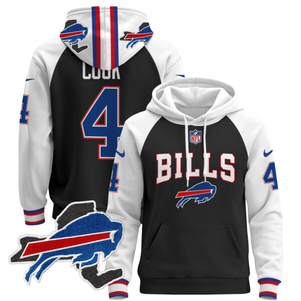 Men's Buffalo Bills Pullover Hoodie V3 - All Stitched - Image 37