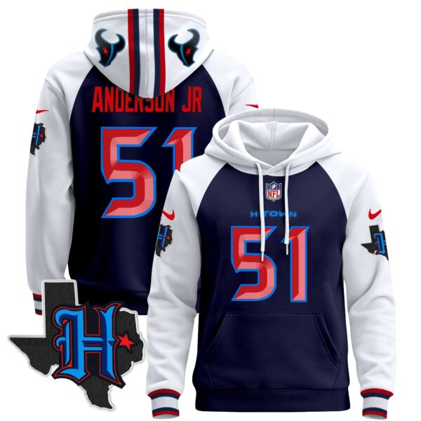 Men's Houston Texans 2024 Pullover Hoodie - All Stitched - Image 43