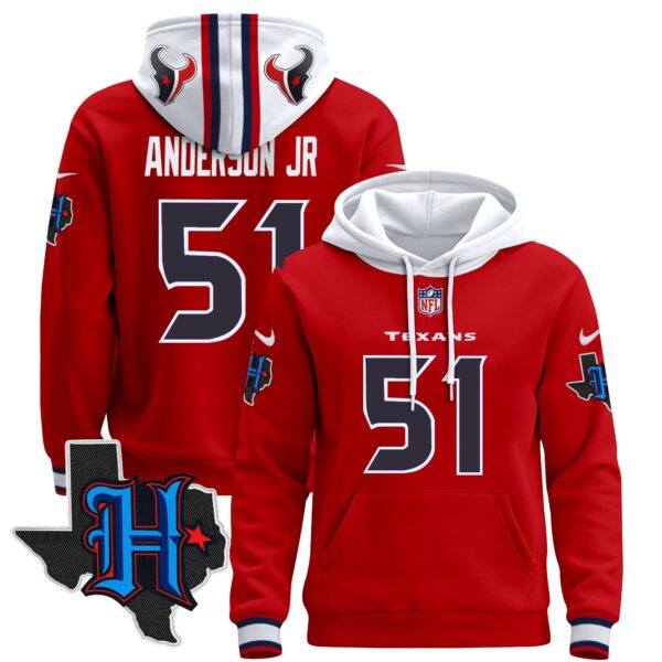 Men's Houston Texans 2024 Pullover Hoodie - All Stitched - Image 25