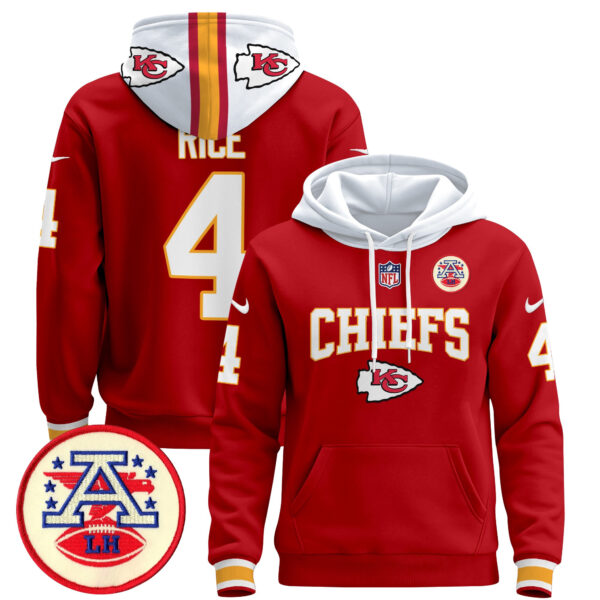Men's Kansas City Chiefs 2024 Pullover Hoodie V2 - All Stitched - Image 7