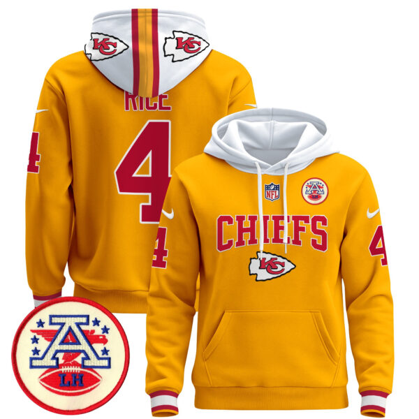 Men's Kansas City Chiefs 2024 Pullover Hoodie V2 - All Stitched - Image 25