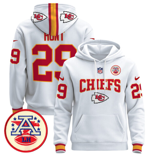 Men's Kansas City Chiefs 2024 Pullover Hoodie V2 - All Stitched - Image 17