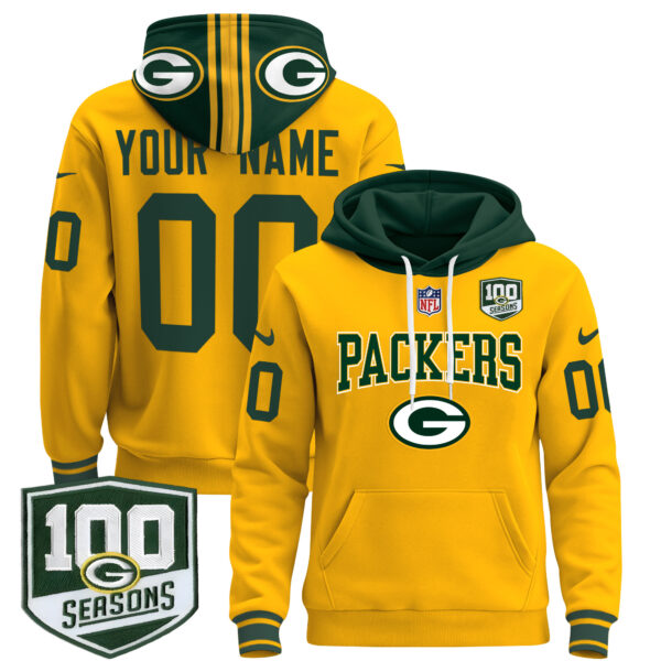 Green Bay Packers 2024 Custom Pullover Hoodie - All Stitched - Image 2