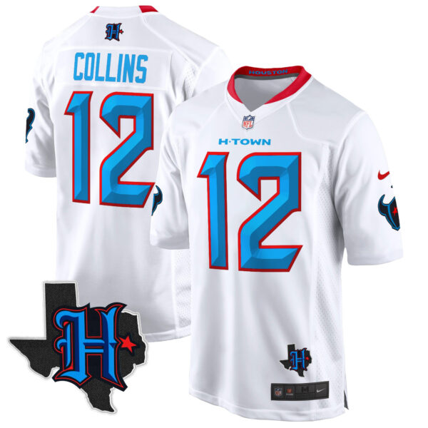 Men's Houston Texans 2024 Texas Patch Game Jersey - All Stitched - Image 54