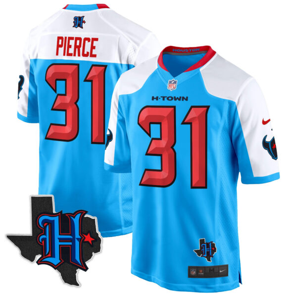 Men's Houston Texans 2024 Texas Patch Game Jersey - All Stitched - Image 33