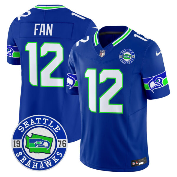 Men's Seahawks 2025 Seattle Est. 1976 Patch Vapor Limited Jersey - All Stitched - Image 40