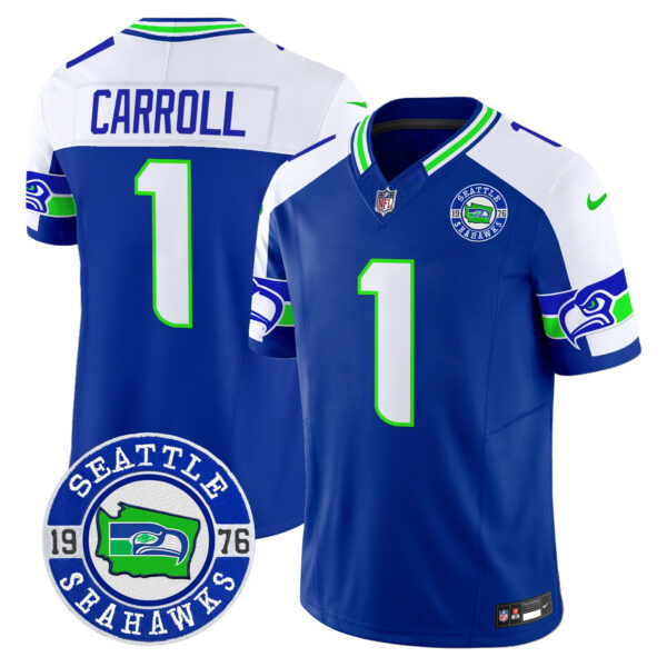 Men's Seahawks 2025 Seattle Est. 1976 Patch Vapor Limited Jersey - All Stitched - Image 27
