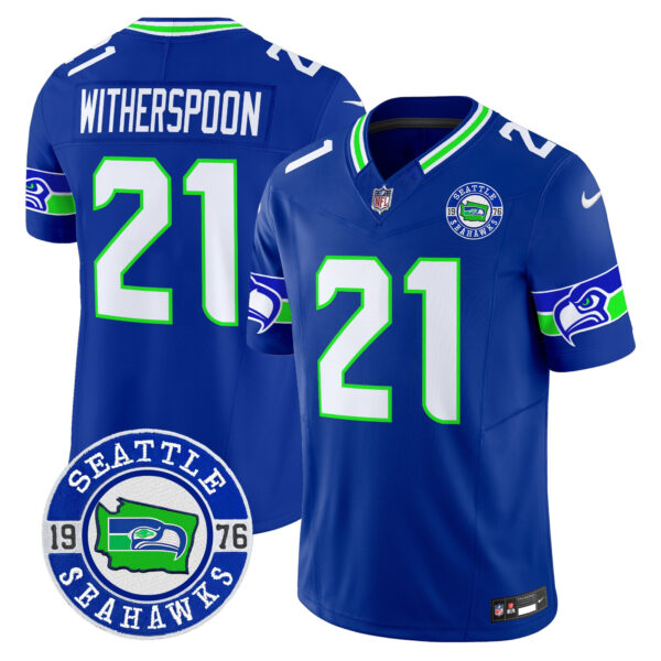Men's Seahawks 2025 Seattle Est. 1976 Patch Vapor Limited Jersey - All Stitched - Image 37