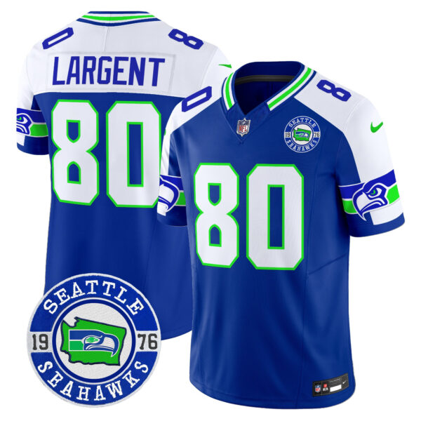 Men's Seahawks 2025 Seattle Est. 1976 Patch Vapor Limited Jersey - All Stitched - Image 31