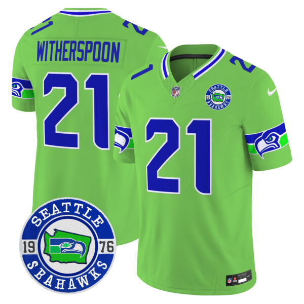 Men's Seahawks 2025 Seattle Est. 1976 Patch Vapor Limited Jersey - All Stitched - Image 13