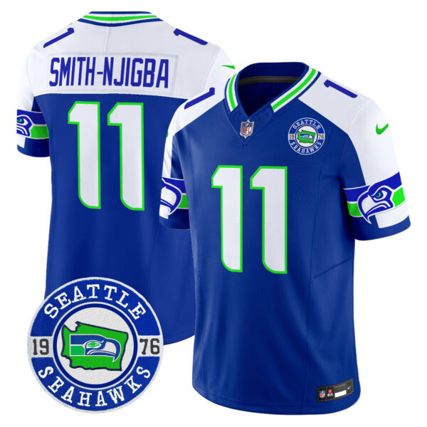 Men's Seahawks 2025 Seattle Est. 1976 Patch Vapor Limited Jersey - All Stitched - Image 28