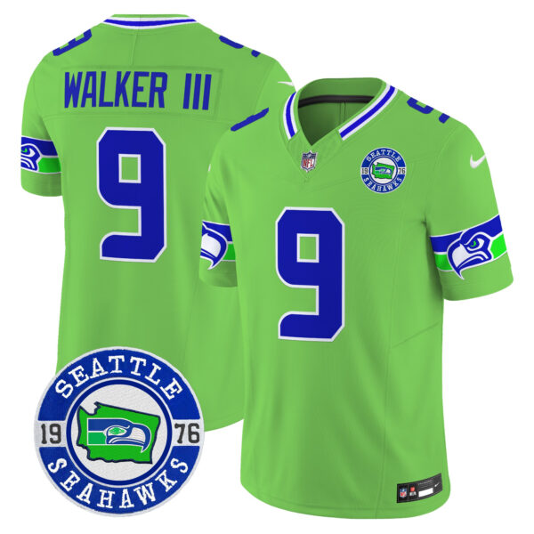 Men's Seahawks 2025 Seattle Est. 1976 Patch Vapor Limited Jersey - All Stitched - Image 14